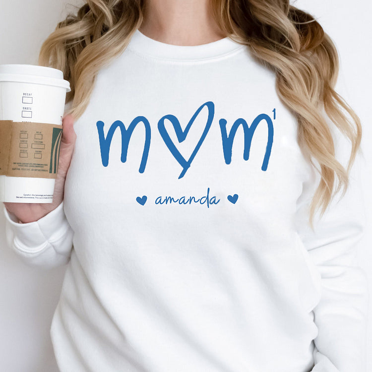 Mama bedeutet alles – Familien-Sweatshirt mit Design auf der Brust, Geschenk für Mama und Oma