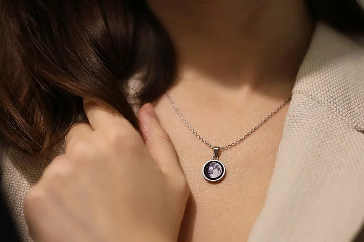 Personalisierte Sternenkarte &amp; Mond, Muttertagsgeschenk, Jubiläumskette
