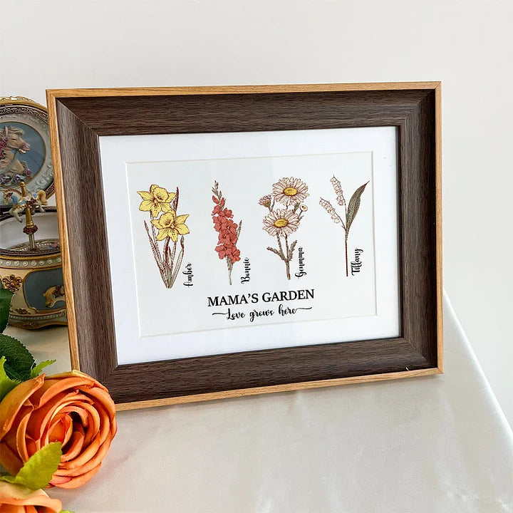 Mamas Garten ist ihr Kinder-Kunstdruckrahmen 