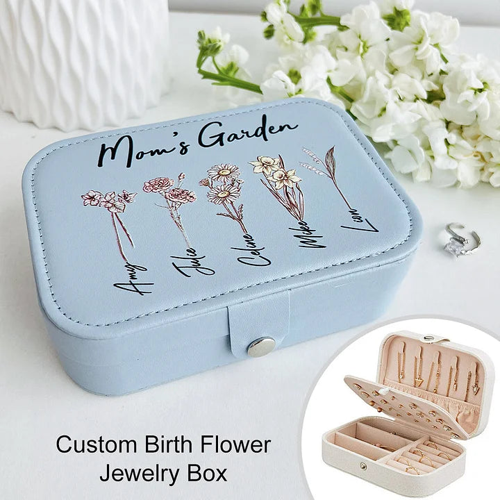 ⭐️Individuelle Schmuckschatulle mit Geburtsblumen aus dem Garten von Mama