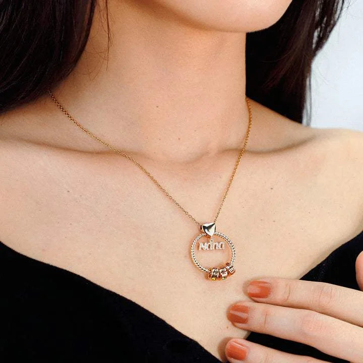 Collar de amor personalizado con cuentas de nombre Regalo para mamá, abuela, mamá