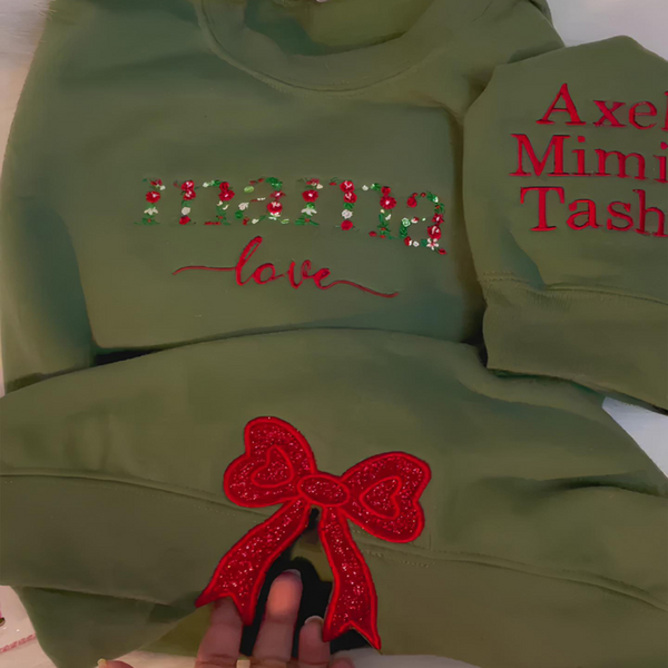 Mama Love Embroidered Sweatshirt