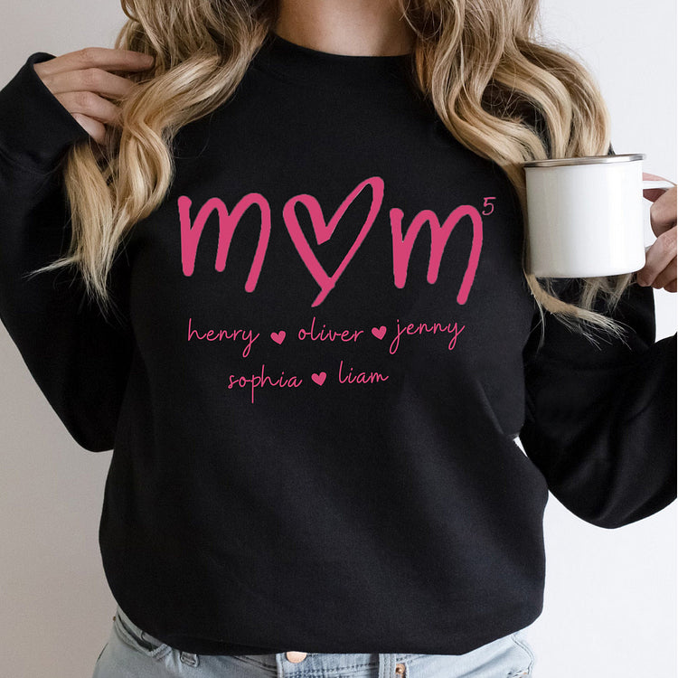 Mama bedeutet alles – Familien-Sweatshirt mit Design auf der Brust, Geschenk für Mama und Oma