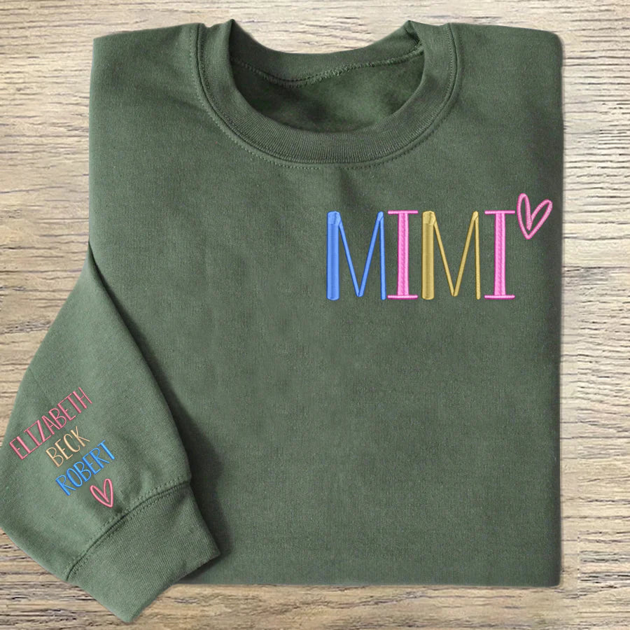 Benutzerdefiniertes besticktes Oma-Trend-Sweatshirt - Geschenk für Mama Oma