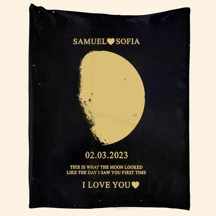 Custom Your Own Moon Phase Blankets Gift for Mom Grandma Mother's Day