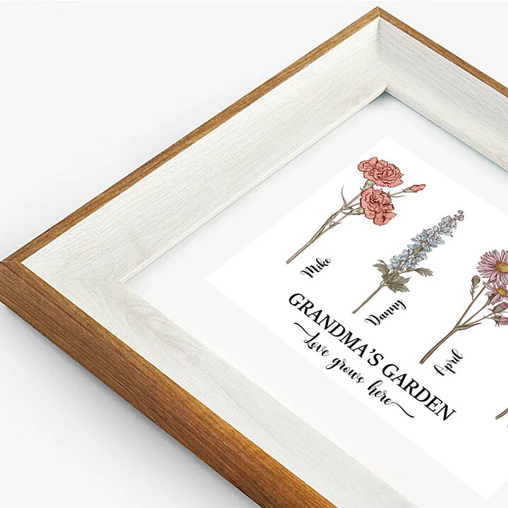 Mamas Garten ist ihr Kinder-Kunstdruckrahmen 