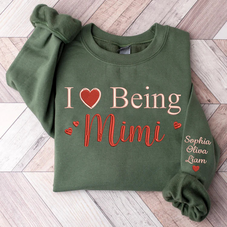 J'adore être Mimi Valentine et Sweat-shirt brodé pour enfants