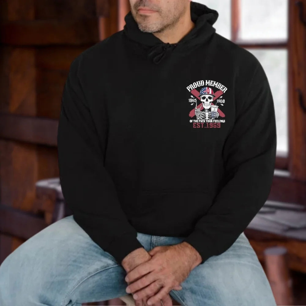 Camiseta Personalizada Nuevo Modelo Orgulloso Miembro de la Generación X Sudadera con Calavera y Café