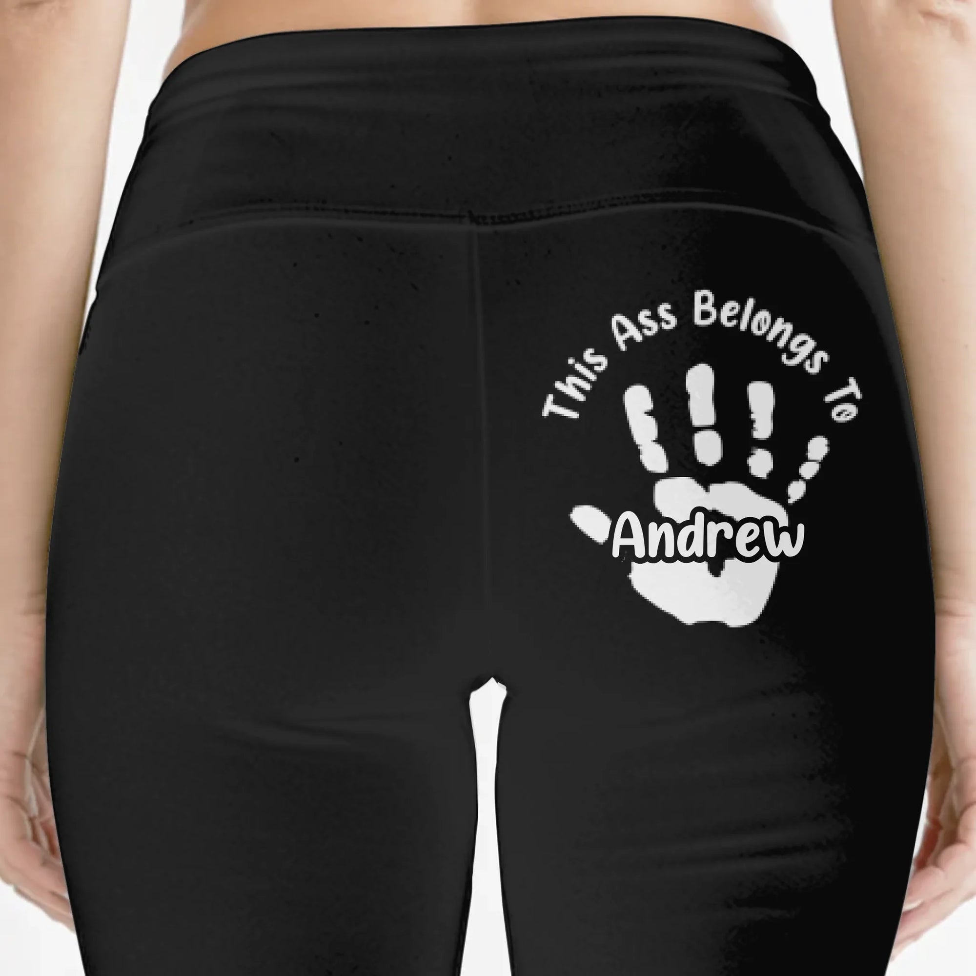 Este trasero está ocupado, reservado para una mano afortunada - Regalos divertidos para esposa - Leggings personalizados
