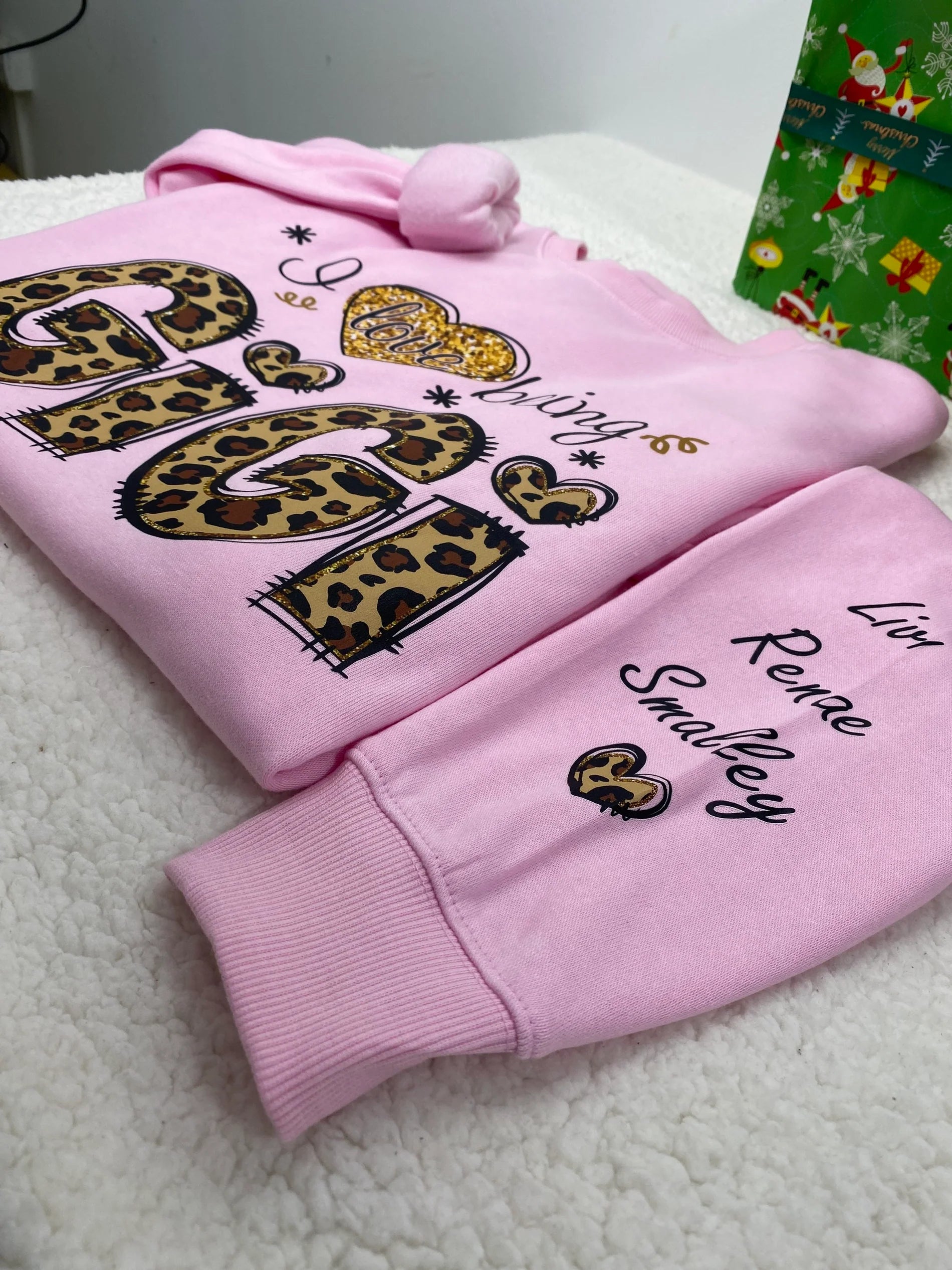 Sweatshirt Léopard Personnalisé "J'aime Être Mimi" - Cadeau pour Maman Grand-mère