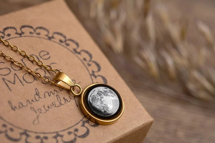 Personalisierte Sternenkarte &amp; Mond, Muttertagsgeschenk, Jubiläumskette