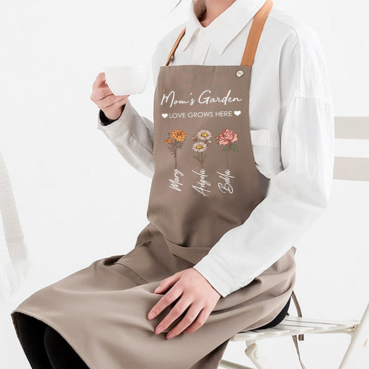 El Delantal Personalizado Impermeable de Mom's Garden para Sus Hijos