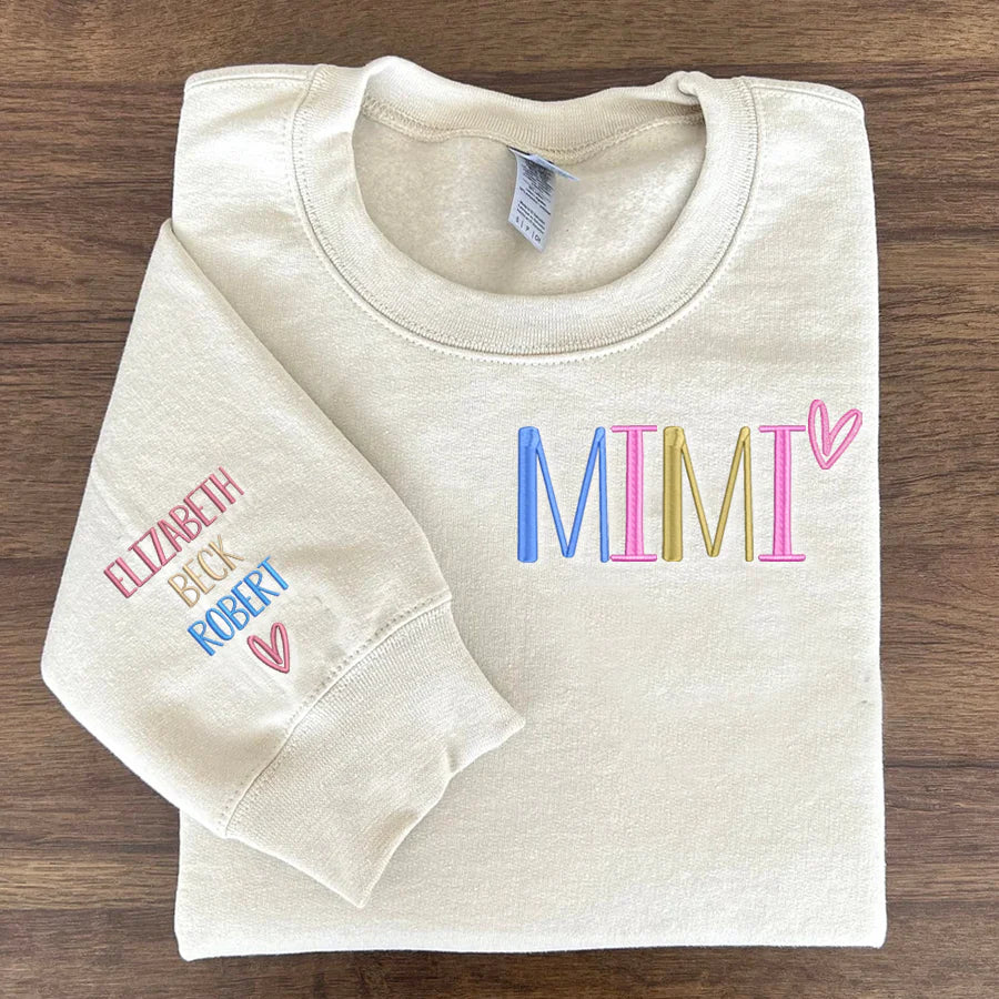 Benutzerdefiniertes besticktes Oma-Trend-Sweatshirt - Geschenk für Mama Oma