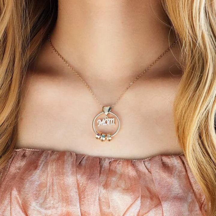 Collar de amor personalizado con cuentas de nombre Regalo para mamá, abuela, mamá