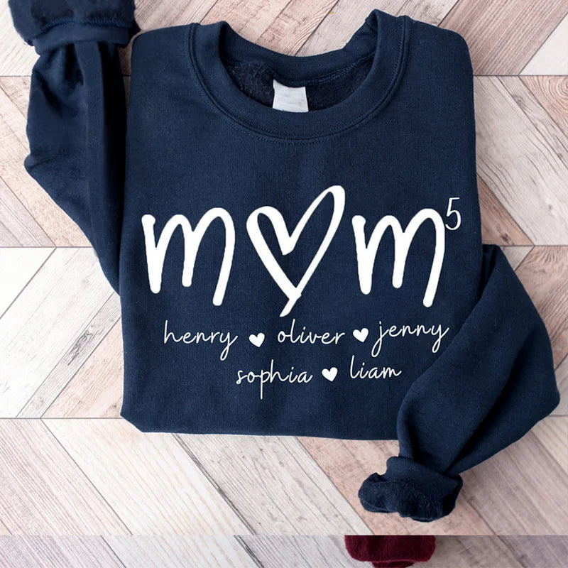 Mama bedeutet alles – Familien-Sweatshirt mit Design auf der Brust, Geschenk für Mama und Oma