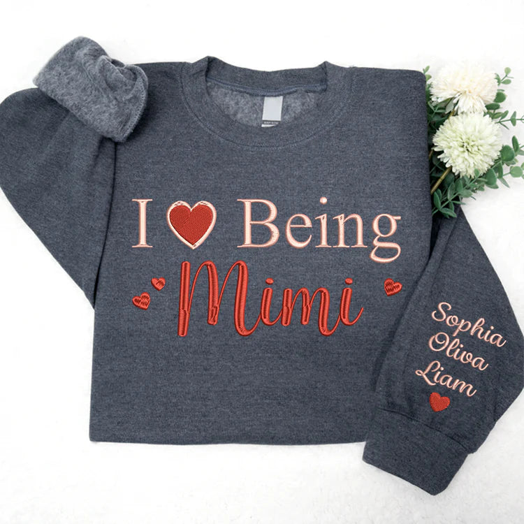 J'adore être Mimi Valentine et Sweat-shirt brodé pour enfants