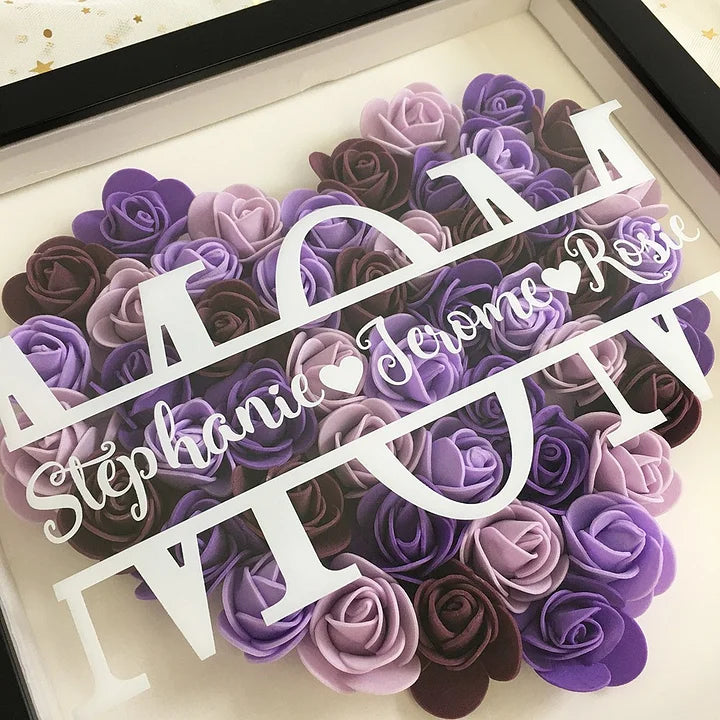 Personalisierte Blumenbox zum Muttertag❤️ – Liebe für Mama – Muttertag – Perfektes Geschenk für Mama
