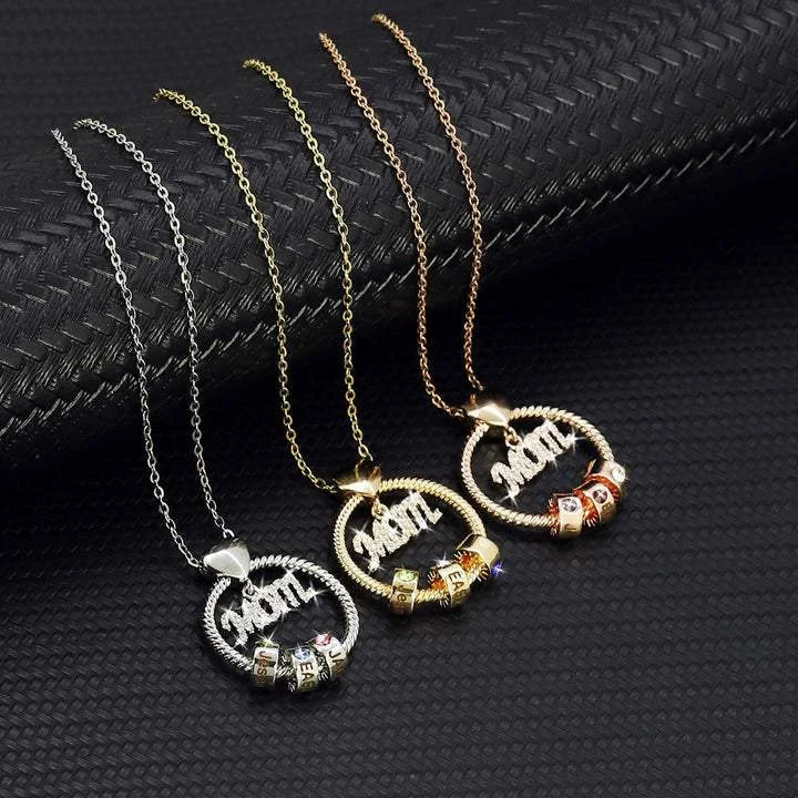 Collar de amor personalizado con cuentas de nombre Regalo para mamá, abuela, mamá