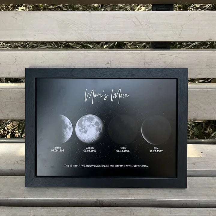 🎁Muttertagsgeschenk🌔Individueller Mond-Nachthimmel-Druck Familiengeschenk 