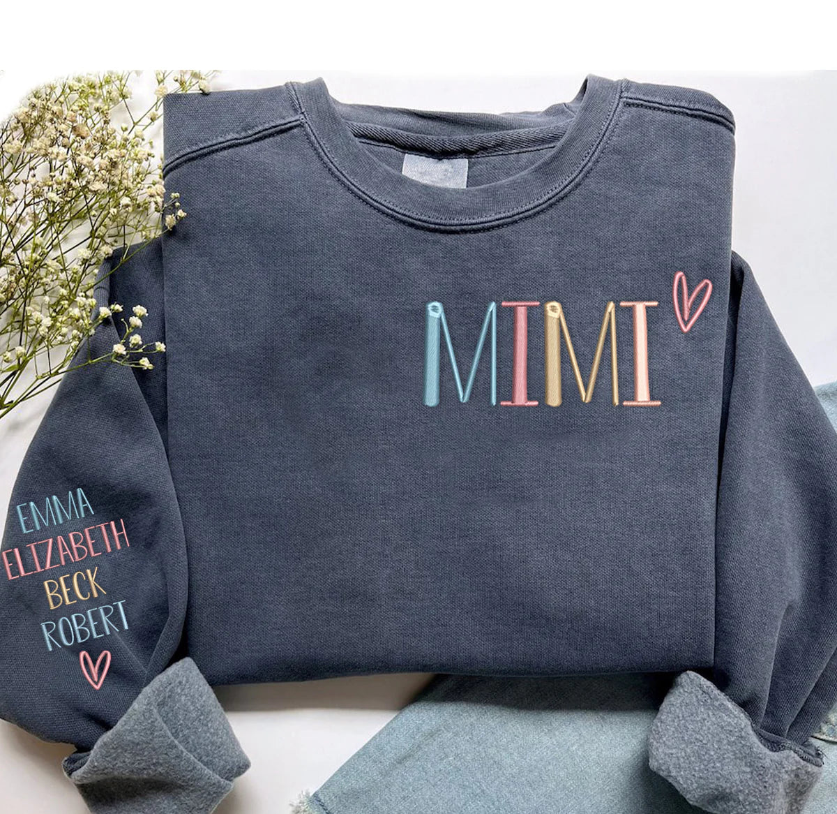 Benutzerdefiniertes besticktes Oma-Trend-Sweatshirt - Geschenk für Mama Oma