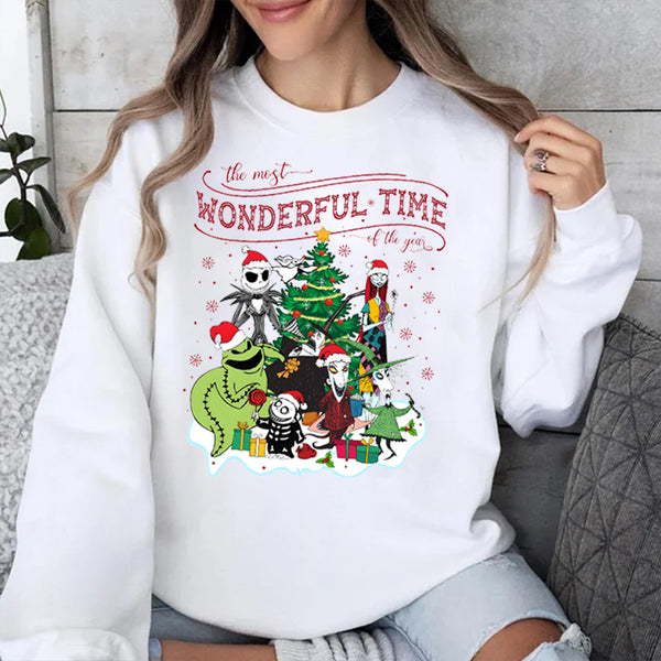 Custom The Most Wonderful Time Nightmare Before Christmas Sweatshirt