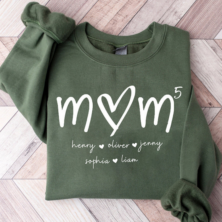 Mama bedeutet alles – Familien-Sweatshirt mit Design auf der Brust, Geschenk für Mama und Oma
