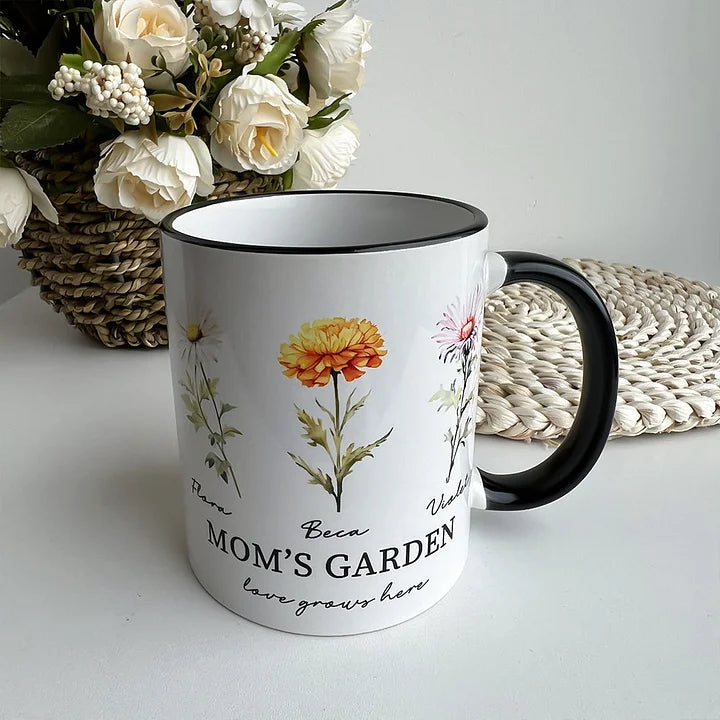 Mamas Garten ist ihre Kinder Personalisierte Tasse Geschenk für Mama Oma