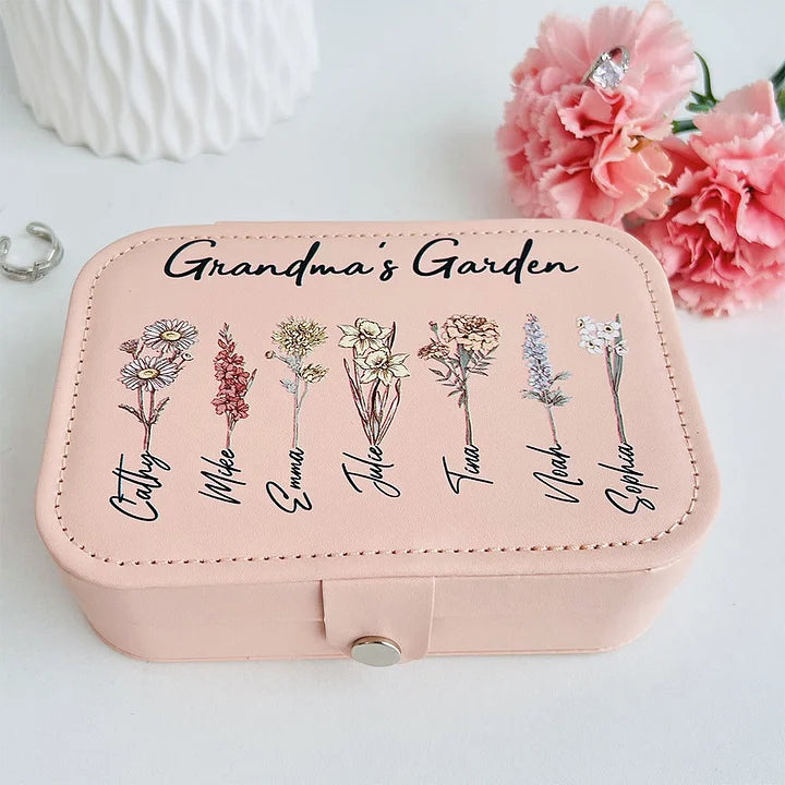 ⭐️Individuelle Schmuckschatulle mit Geburtsblumen aus dem Garten von Mama