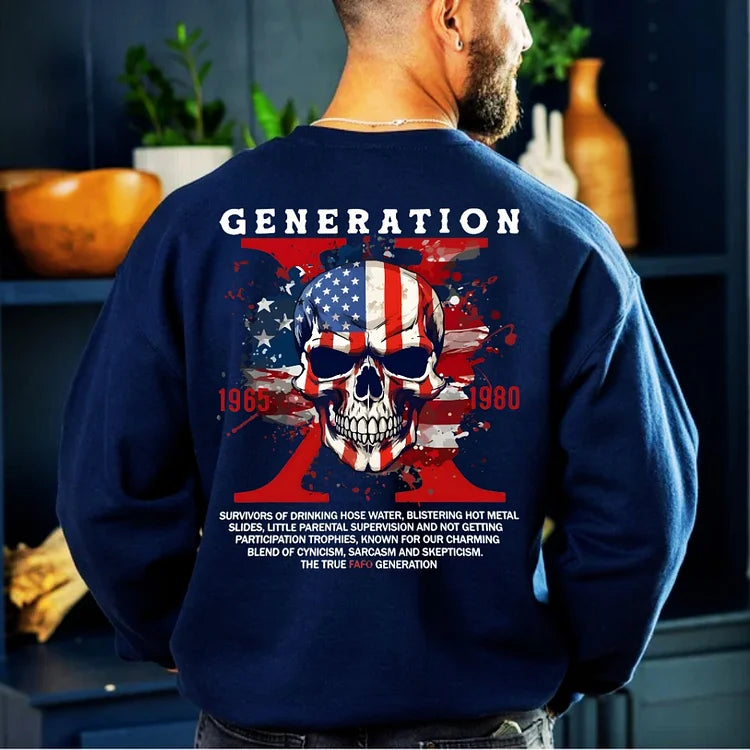 Gen X Totenkopf Custom EST Unisex Sweatshirt Hoodie T-shirt