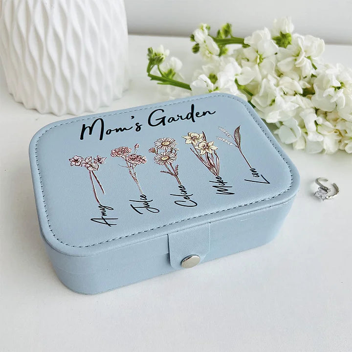 ⭐️Individuelle Schmuckschatulle mit Geburtsblumen aus dem Garten von Mama