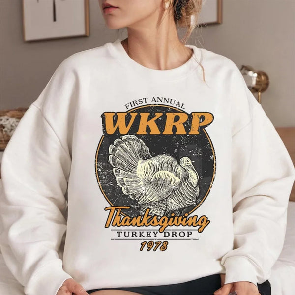 First Annual Thanksgiving Day Turkey Sweatshirt.In Cincinnati Movie Sweater, Thanksgiving Gift