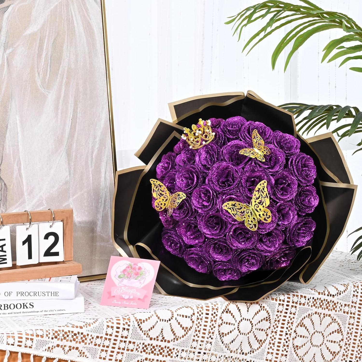 Glitter Rose Bouquet - An Ideal Expression of Love