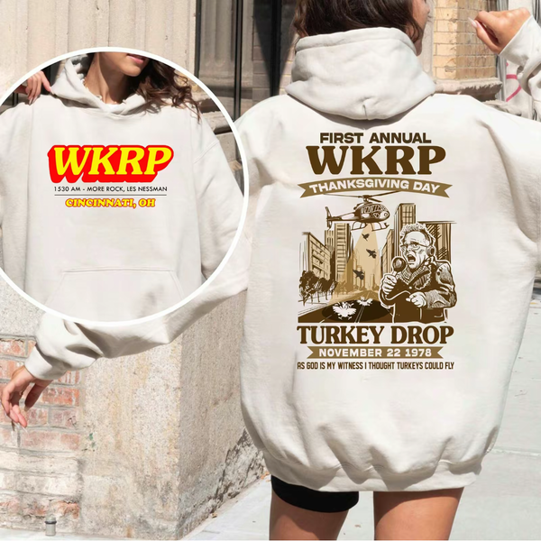 First Annual Thanksgiving Day WKRP Turkey Drop T-Shirt/Sweatshirt