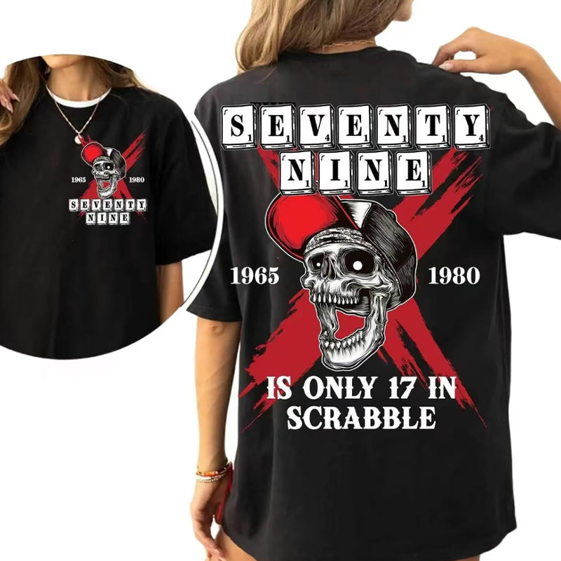 Vintage Seventy Nine Generation X 2 Seiten Shirt, Custom Gen X 1965-1980 Vintage Totenkopf Print T-Shirt