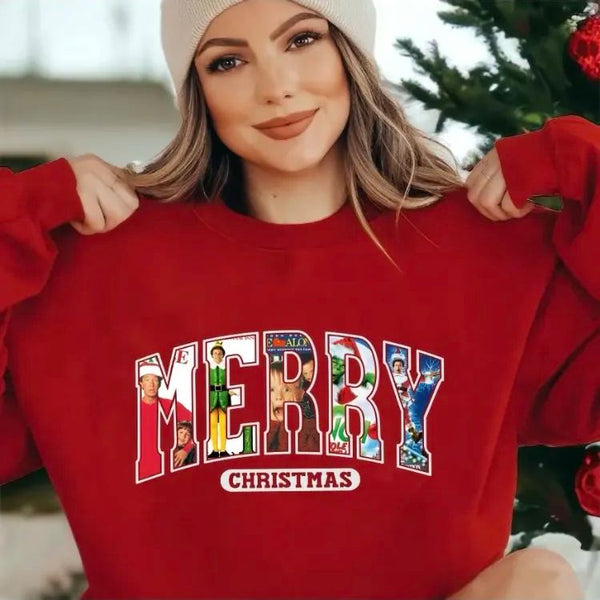 Merry Christmas Christmas Movie Character Sweatshirt