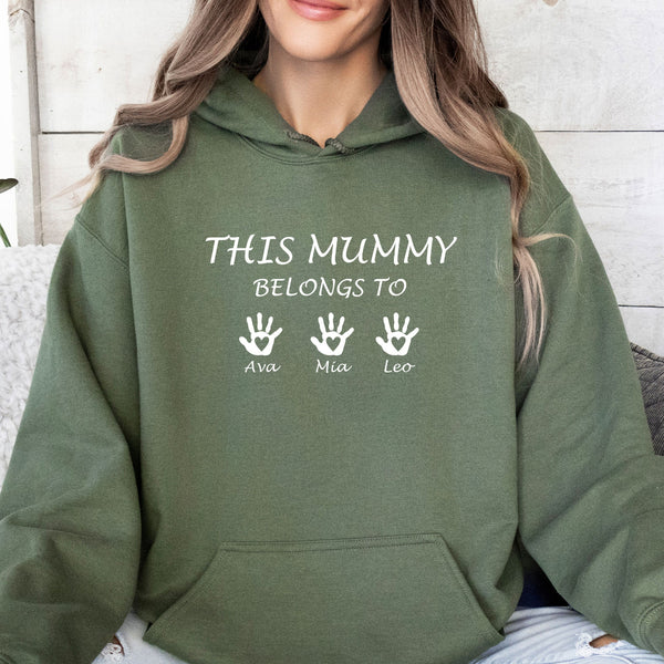 This Mummy Belongs, Custom Mama Hoodie