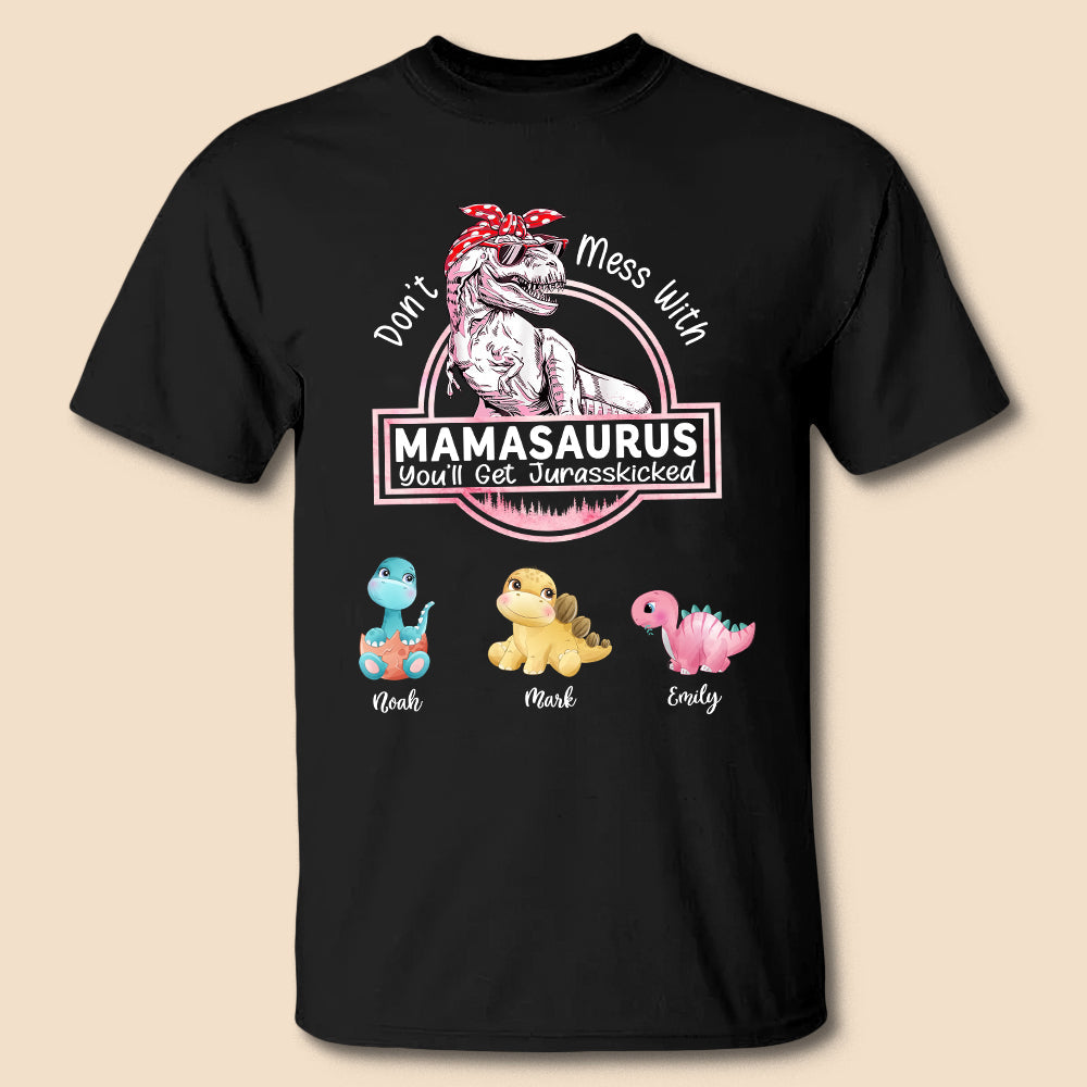 No te metas con Mamasaurus - Camiseta/Sudadera personalizada para mamá