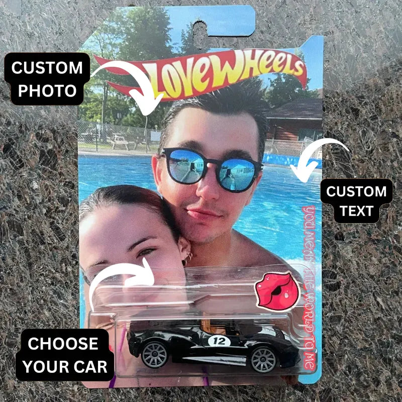 Jouet personnalisé pour amoureux Voiture de rêve Jouet de papa Emballage Voiture de rêve Meilleur cadeau de Noël jamais