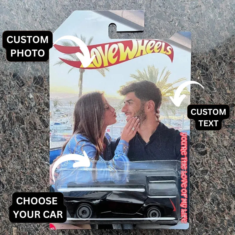 Jouet personnalisé pour amoureux Voiture de rêve Jouet de papa Emballage Voiture de rêve Meilleur cadeau de Noël jamais