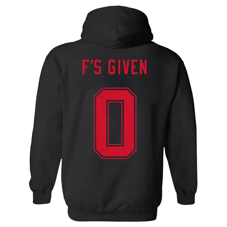 F's Given 0 Printed Men's Hoodie Crewneck