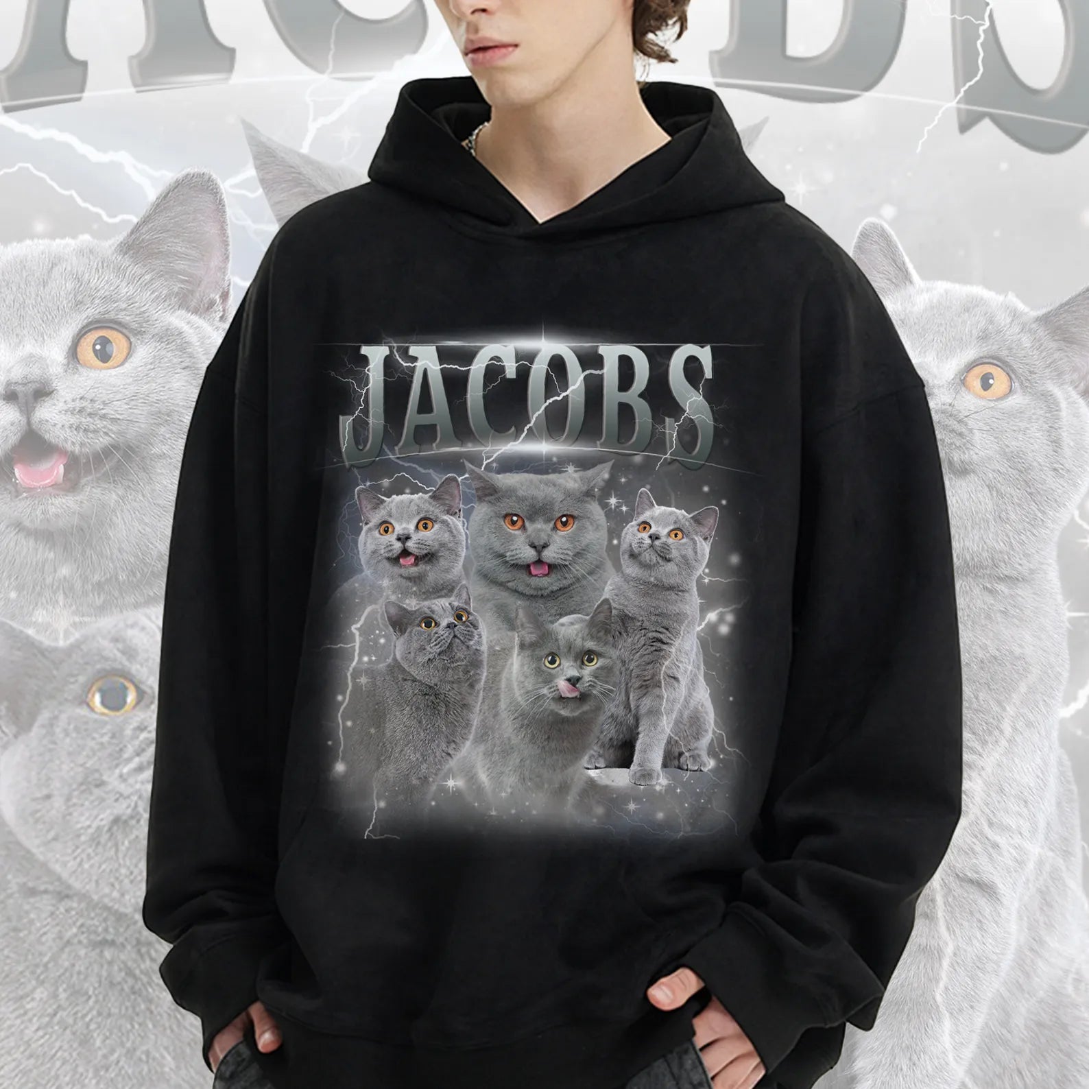 Custom Photo Vintage Tee - Personalized Unisex T-shirt, Hoodie, Sweatshirt - Gift For Family Members, Pet Lovers
