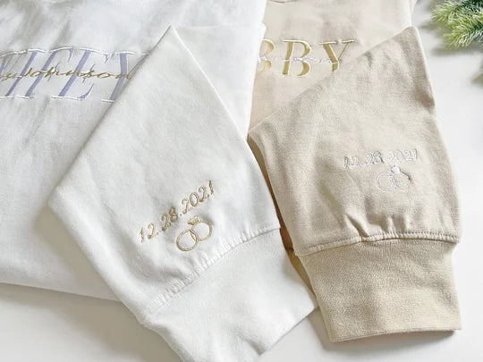 Sudadera con bordado personalizado Wifey, Hubby, Bride, regalos para el Día de San Valentín